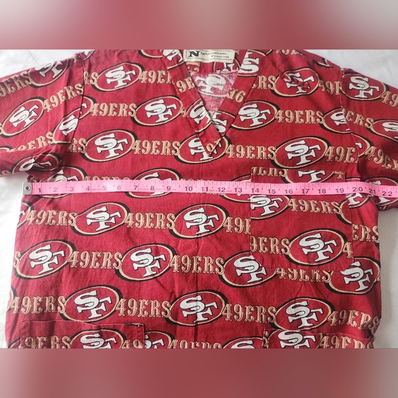 San Francisco 49ers womans scrub top small - Picture 8 of 12